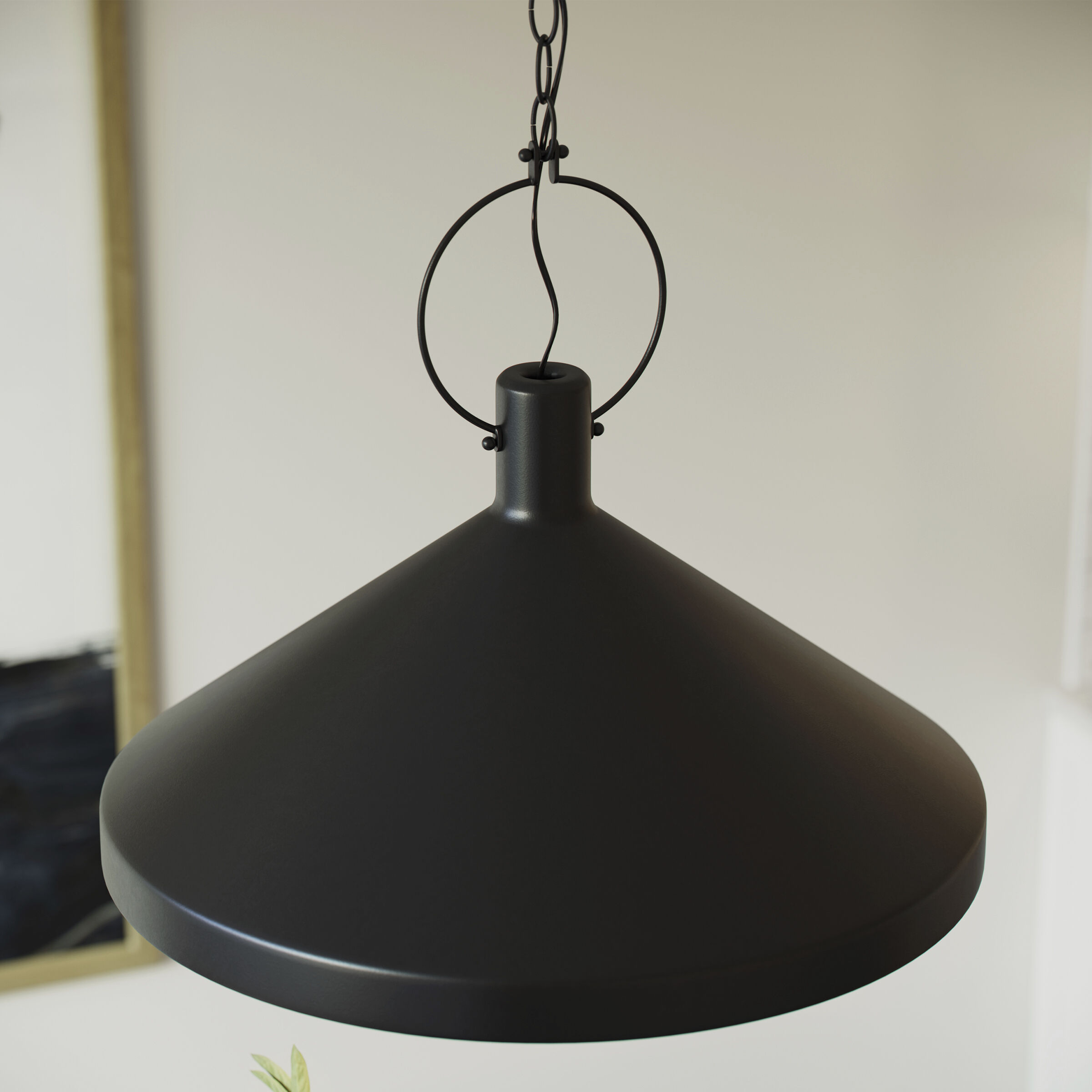 Suzanne Kasler Lyon Pendant Ceiling Light in Midnight Black