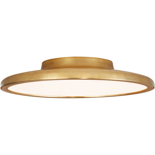 Peter Bristol Dot LED 13.75 inch Natural Brass Flush Mount Ceiling Light
