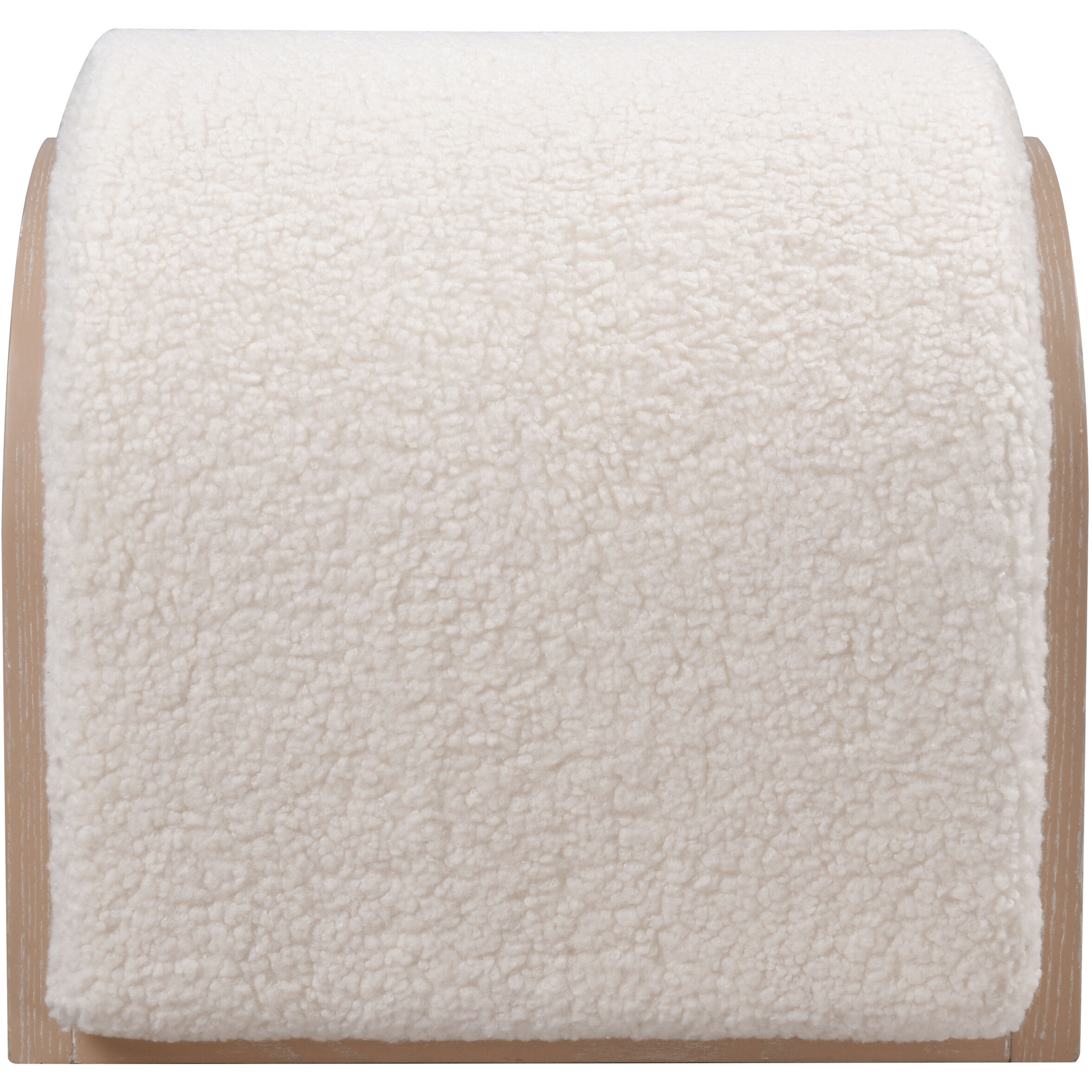 Marko 18.5 inch Light Oak with White Accent Stool