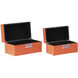 Anita 13.6 X 7.5 inch Orange Box, Set of 2