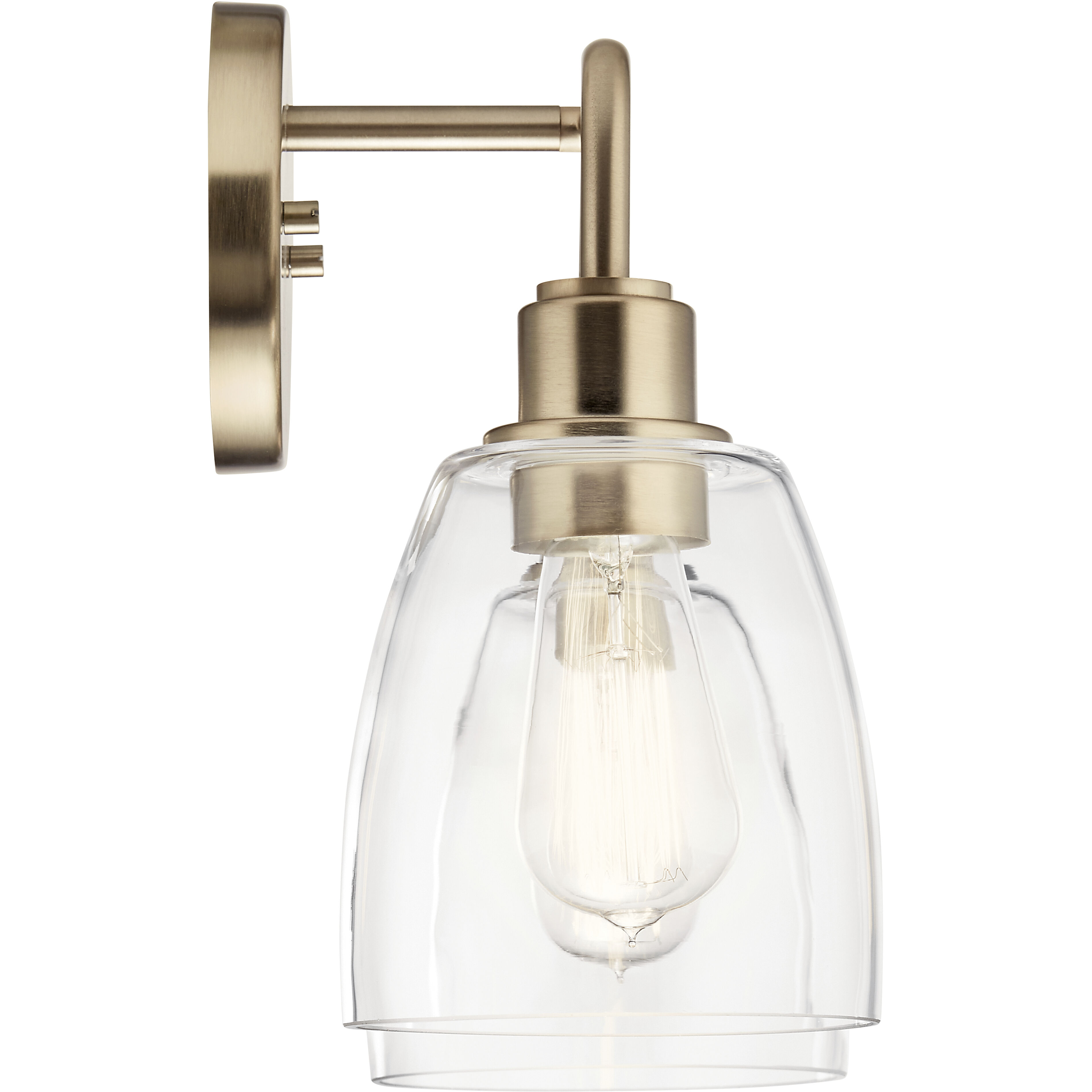 Meller 2 Light 15.25 inch Champagne Bronze Bath Vanity Light Wall Light