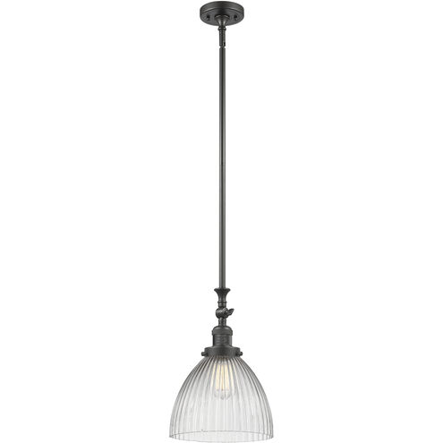 Franklin Restoration Seneca Falls LED 9.5 inch Oil Rubbed Bronze Mini Pendant Ceiling Light, Franklin Restoration