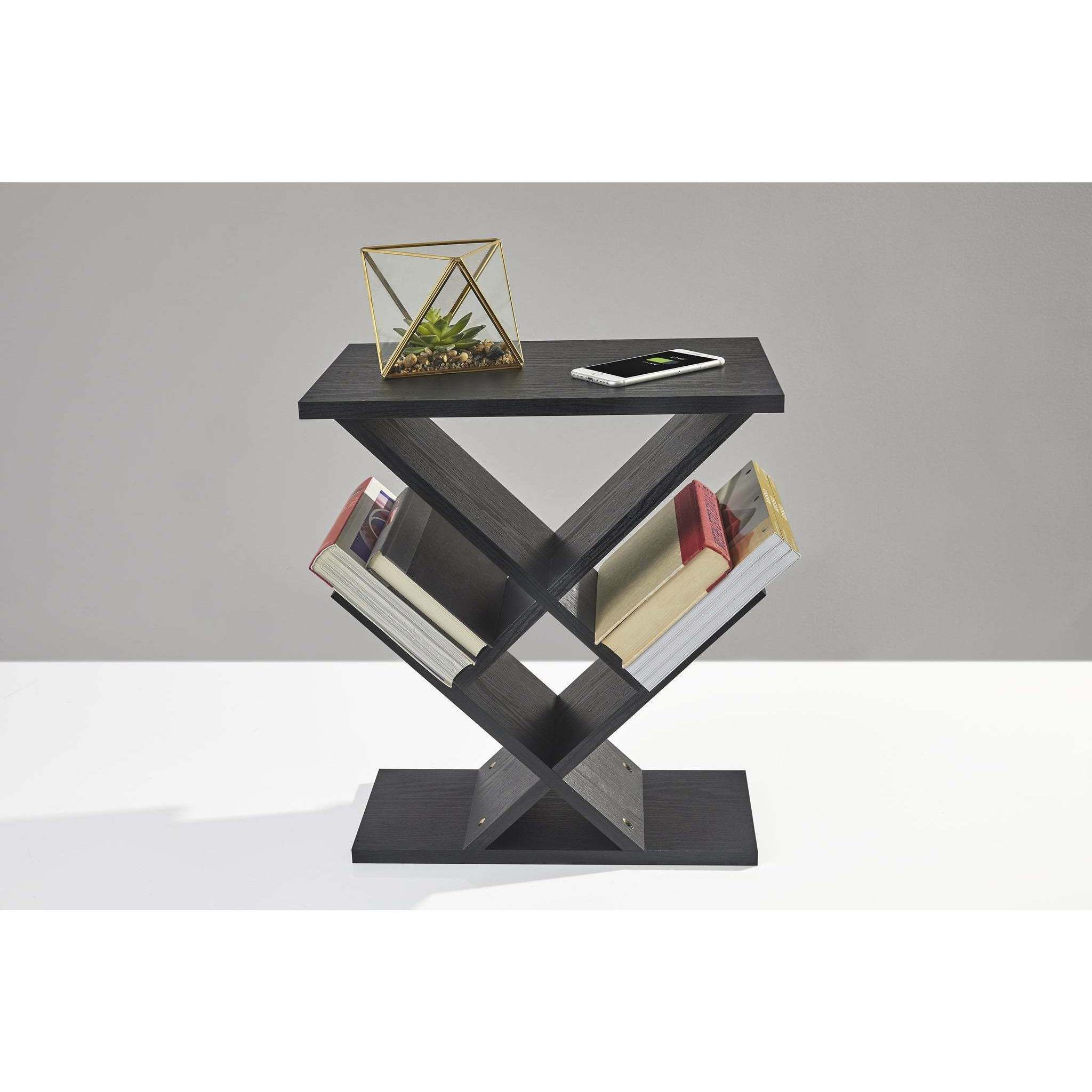 Zig Zag 12 inch Black Accent Table