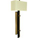 Sconces 2 Light 13 inch Antique Brass and Matte Black Sconce Wall Light