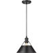 Orwell 1 Light 10 inch Matte Black Pendant Ceiling Light, Medium