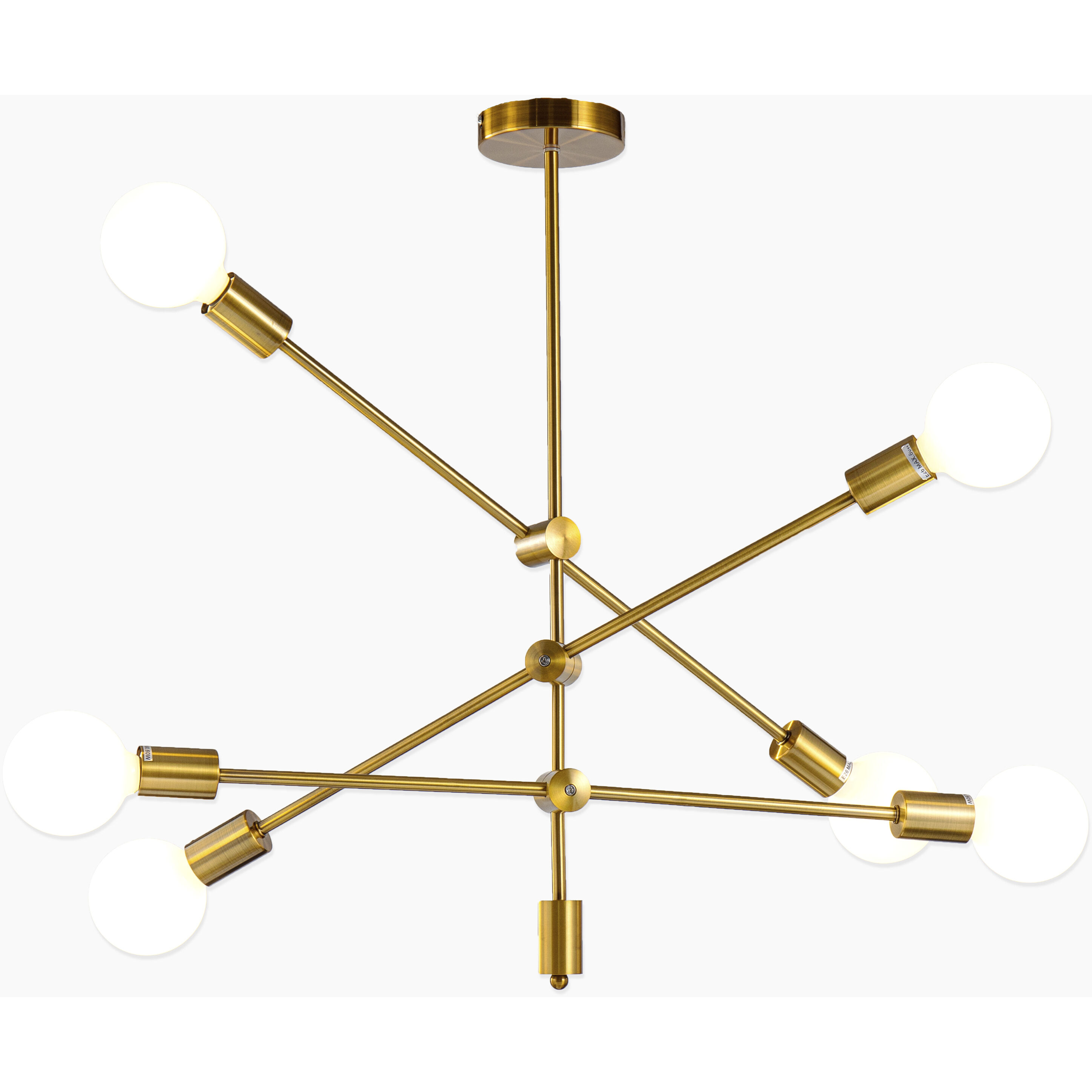 Canada 6 Light 26.8 inch Antique Gold Chandelier Ceiling Light