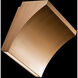 Cornice 2 Light 4 inch Aged Brass ADA Wall Sconce Wall Light, dweLED