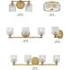 Elle 1 Light 6.5 inch Heritage Brass Vanity Light Wall Light
