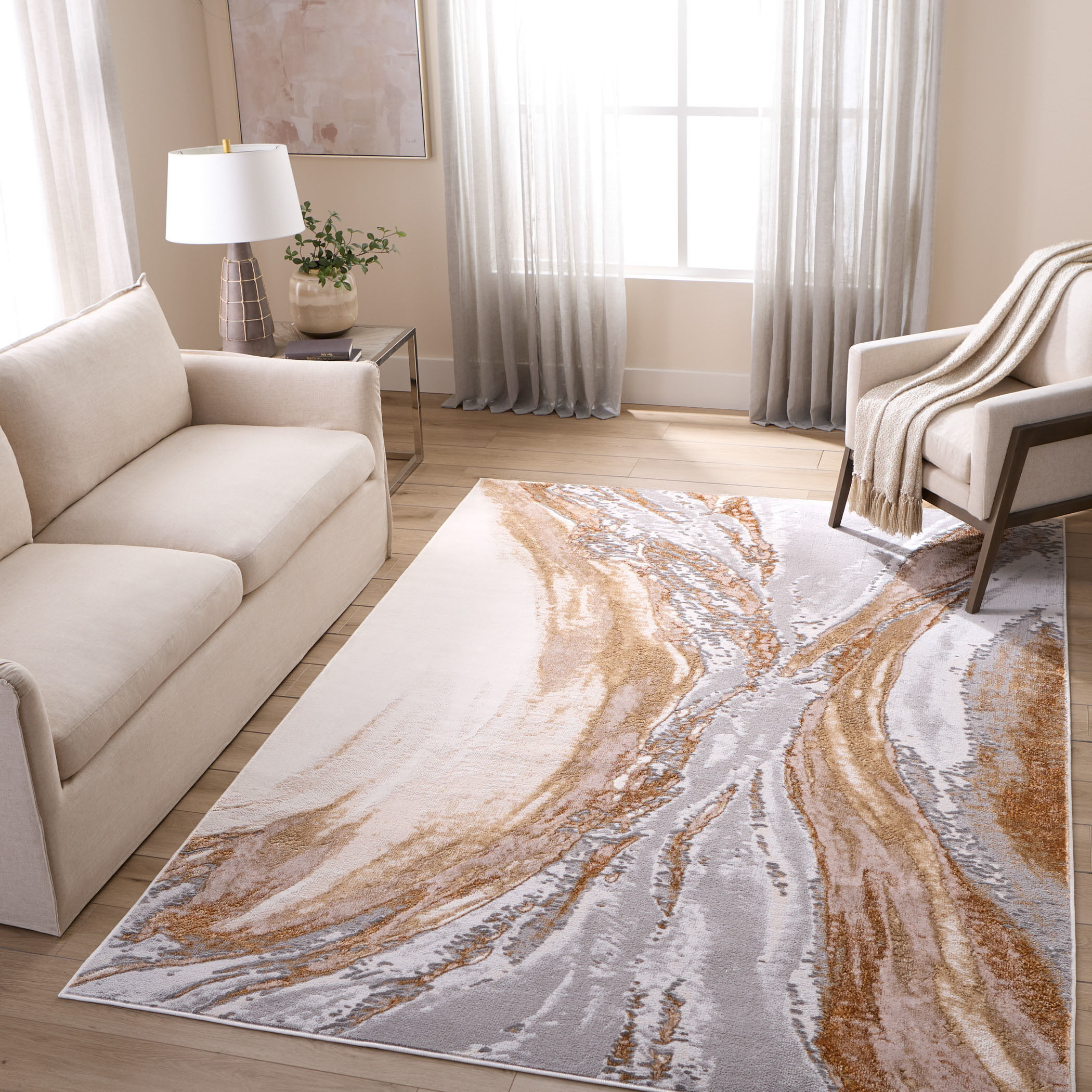 Terra 36 X 24 inch Earth Tones Rug in 2 x 3