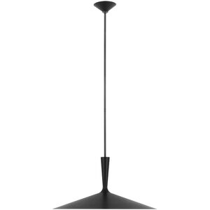 AERIN Rosetta LED 26 inch Matte Black and Bronze Pendant Ceiling Light, XL