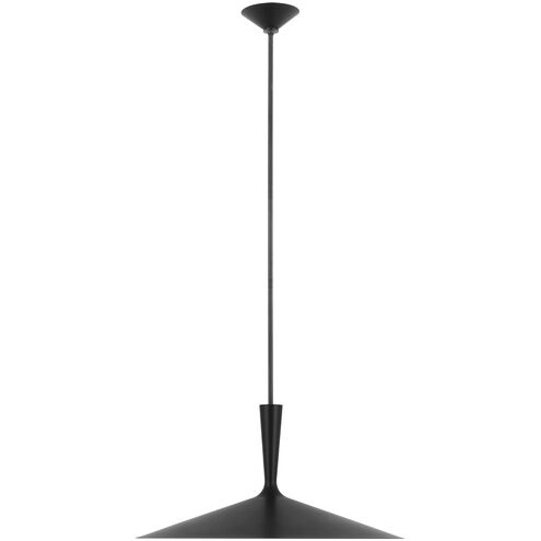 AERIN Rosetta LED 26 inch Matte Black and Bronze Pendant Ceiling Light, XL