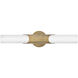 Grace LED 5 inch Textured Heritage Brass Bath Light Wall Light