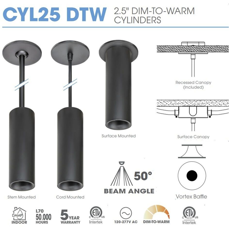 CYLINDRO LED 3.5 inch White Indoor Ceiling Fixture Ceiling Light