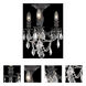 Rosalia 3 Light 13 inch Dark Bronze Flush Mount Ceiling Light in Clear, Royal Cut