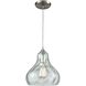 Belmont 1 Light 10 inch Clear with Satin Nickel Mini Pendant Ceiling Light