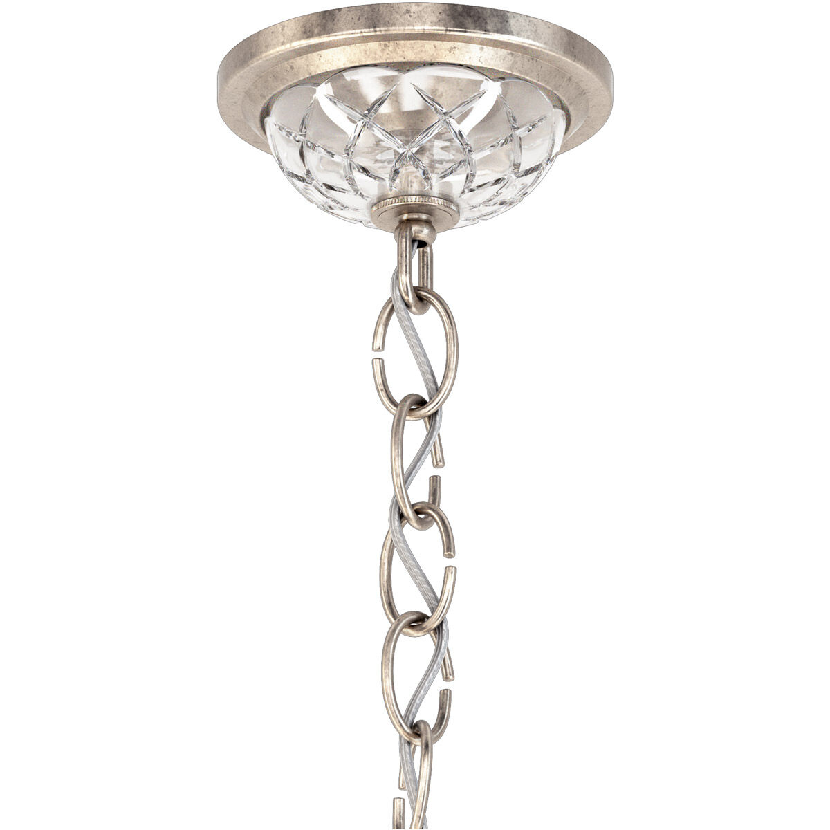 Century 28 Light 42.5 inch Antique Silver Chandelier Ceiling Light