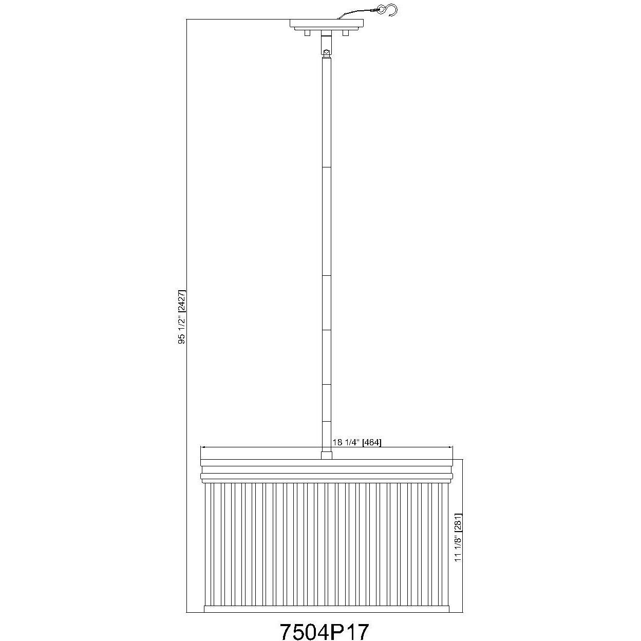 Carnaby 5 Light 18.25 inch Modern Gold Pendant Ceiling Light