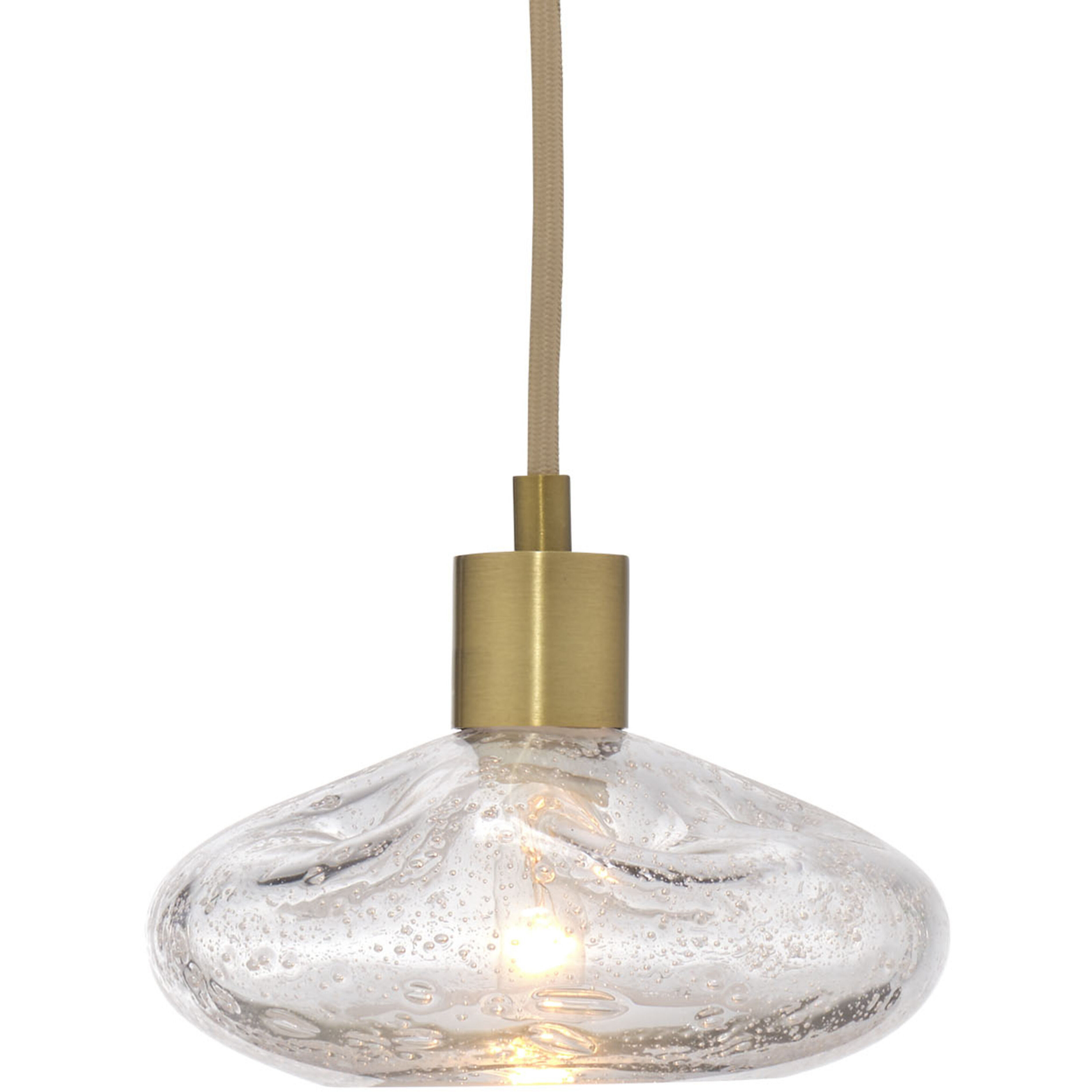 Reservoir LED 7 inch Antique Brass Pendant Ceiling Light, Inline