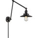 Railroad 30 inch 3.50 watt Matte Black Swing Arm Wall Light, Franklin Restoration