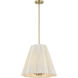 Rosa 4 Light 18.5 inch Noble Brass Pendant Ceiling Light