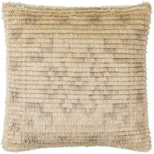 Freyja 20 X 20 inch Light Beige/Wheat Accent Pillow