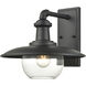 Jackson 1 Light 12 inch Matte Black Outdoor Wall Sconce