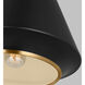 TOB by Thomas O'Brien Stanza 1 Light 14.88 inch Midnight Black Pendant Ceiling Light