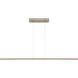 Essence LED 50 inch Satin Nickel Linear Suspension Ceiling Light, Integrated LED