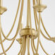 Brooks 8 Light 29 inch Aged Brass Chandelier Ceiling Light