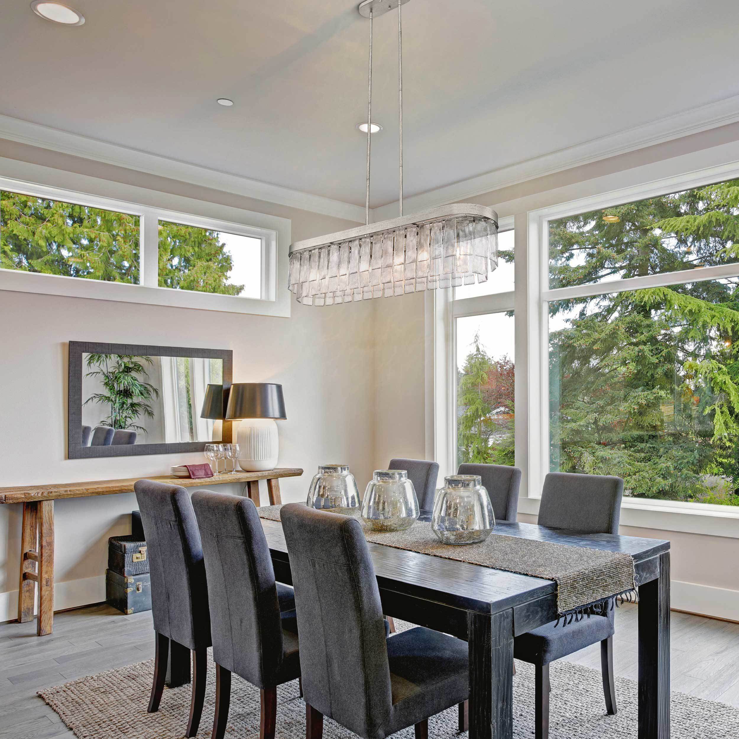 Ciara Island Light Ceiling Light in Peruvian Silver