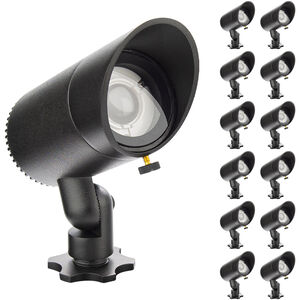 InterBeam Black 3.00 watt LED Spot and Flood Light, Low Voltage Accent Light-Multi Pack, WAC Landscape