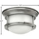Hadley LED 7.75 inch Antique Nickel Indoor Flush Mount Ceiling Light
