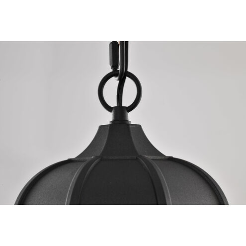 East River LED 8.25 inch Matte Black Outdoor Hanging Fixture