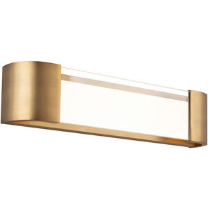 WAC Lighting Melrose LED 22 inch Aged Brass Bath Vanity & Wall Light, dweLED WS-36022-AB - Open Box