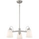 Beckonridge 3 Light 22 inch Brushed Nickel Chandelier Ceiling Light