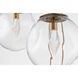 Aster LED LED Classic Silver Chandelier Ceiling Light, Round Multi-Pendant