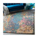 Modern Nouveau 90 X 60 inch Medium Gray/Denim/Charcoal/Camel/Khaki/Bright Pink Rugs, Rectangle