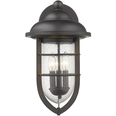 Dylan 3 Light 18 inch Oil-Rubbed Bronze Exterior Wall Mount in Oil Rubbed Bronze
