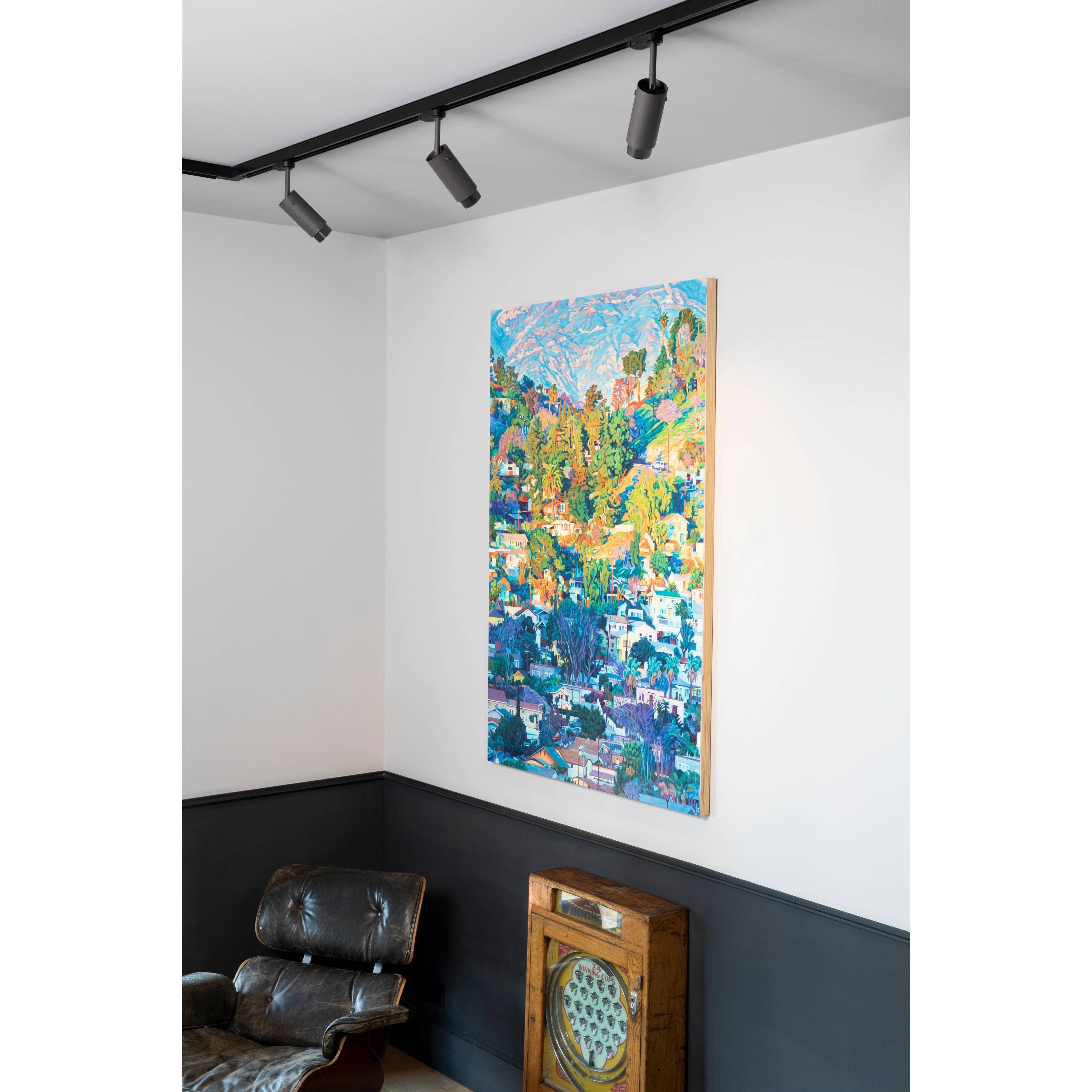 Exhaust Track 1 Light 110-120 Graphite / Smoked Bronze Spotlight Ceiling Light