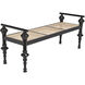 Indochine Charcoal Black Bench