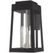 Oslo 3 Light 16 inch Black Outdoor Wall Lantern