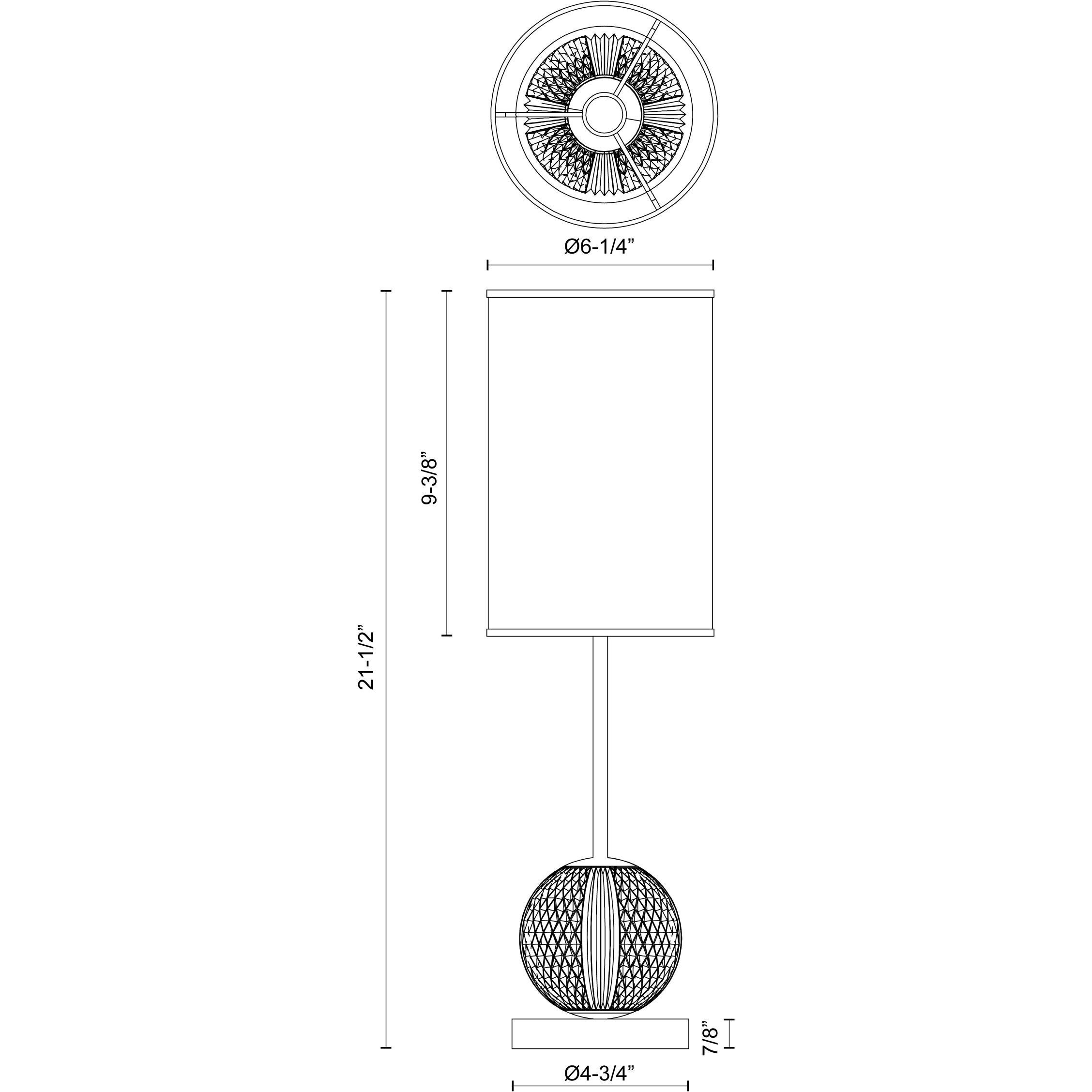 Marni 21.5 inch 12.00 watt Polished Nickel/White Linen Table Lamp Portable Light