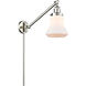 Bellmont 35 inch 3.50 watt Satin Nickel Swing Arm Wall Light, Franklin Restoration