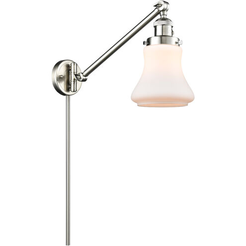 Bellmont 35 inch 3.50 watt Satin Nickel Swing Arm Wall Light, Franklin Restoration