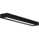 Open Bar LED 27 inch Black Bath Vanity & Wall Light in 3000K, 27in.