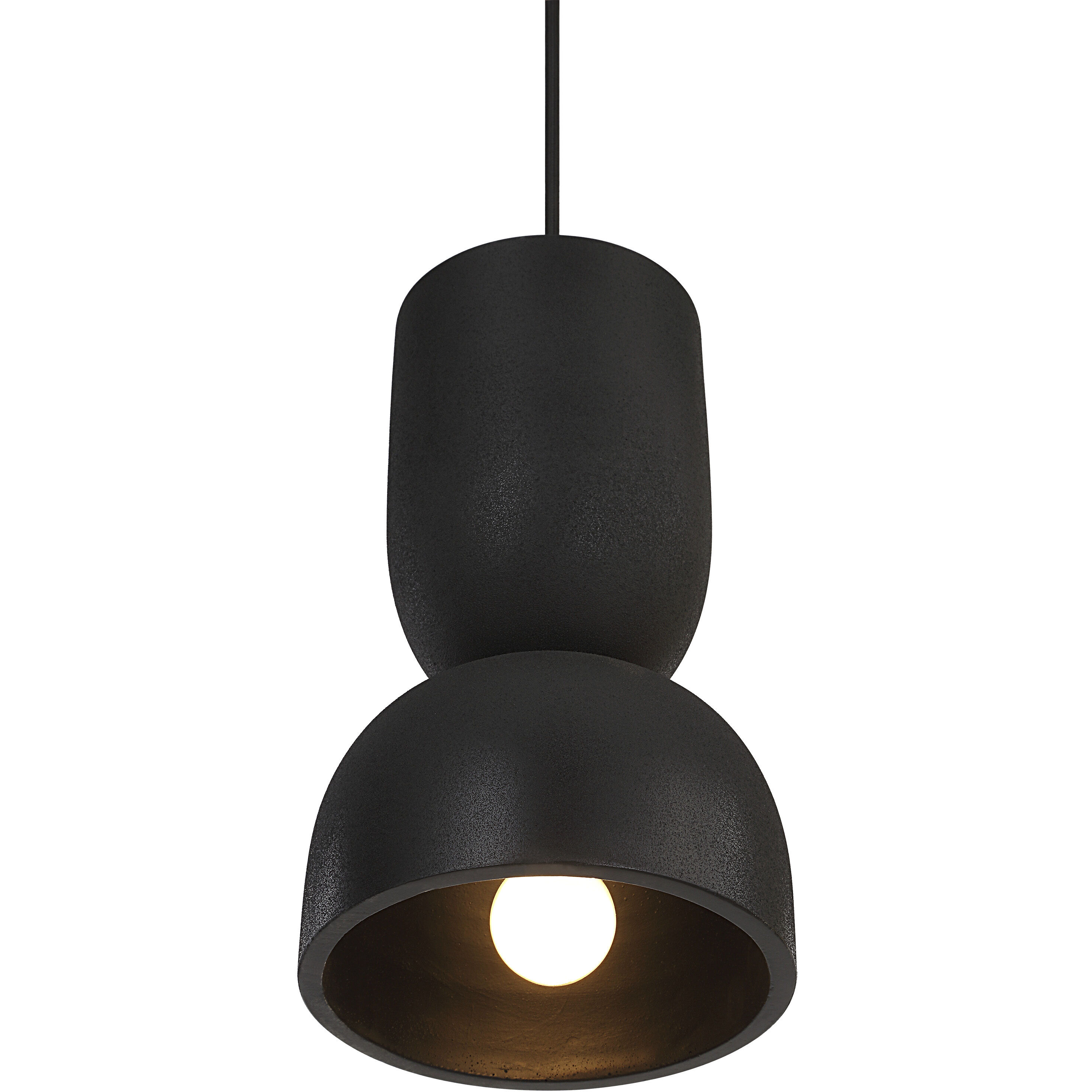 Caen 1 Light 7 inch Black Pendant Ceiling Light