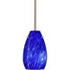 Pera 9 LED Satin Nickel Stem Pendant Ceiling Light