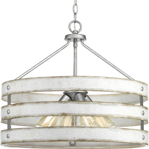 Lyles 4 Light Galvanized Pendant Ceiling Light