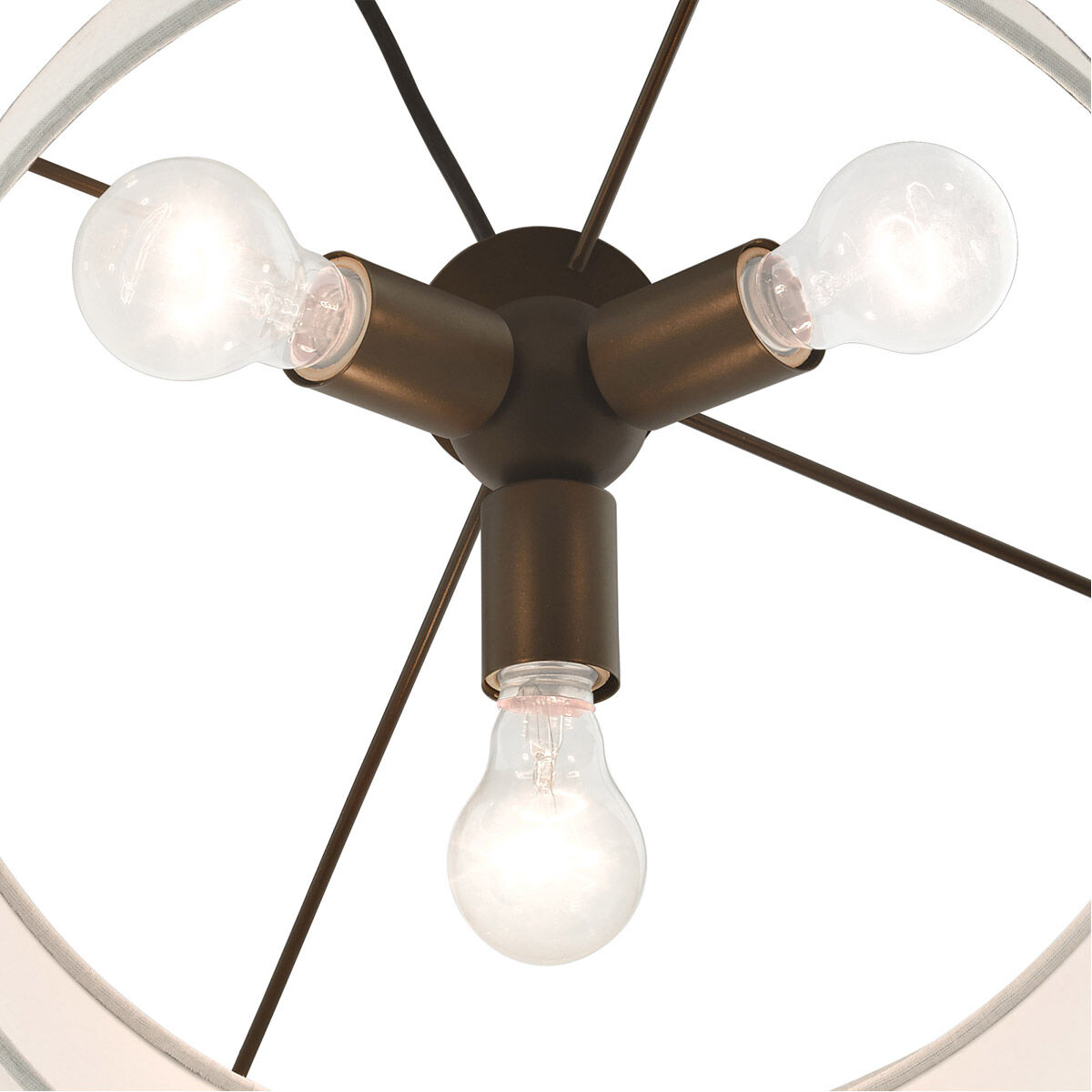 Meadow 3 Light 20 inch English Bronze Pendant Ceiling Light 