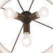 Meadow 3 Light 20 inch English Bronze Pendant Ceiling Light